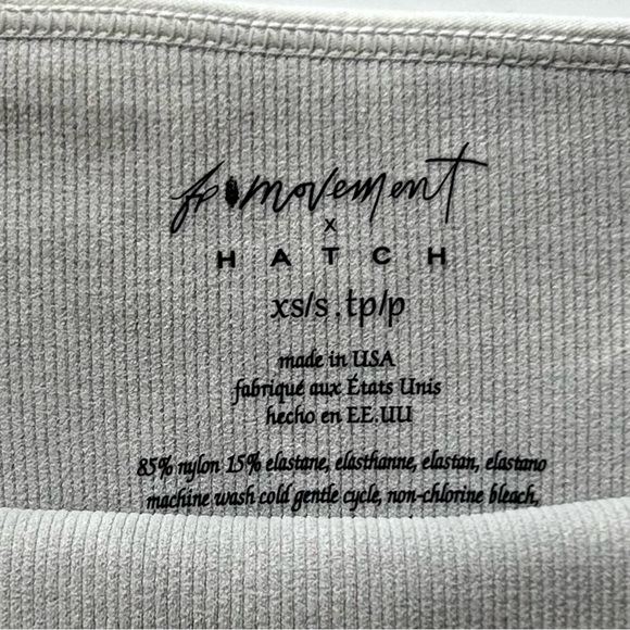 🍂NWOT Free People Movement Square Neck Bra. Gray. Size: XS/S - Picture 6 of 6